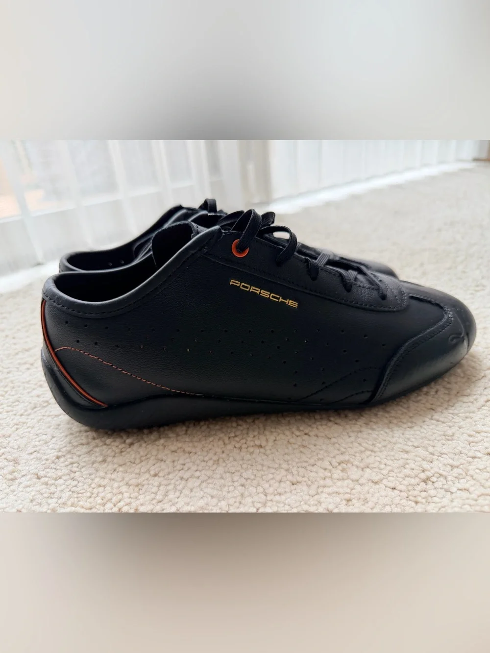 Puma Black Leather Porsche Legacy Speedcat Sneaker
